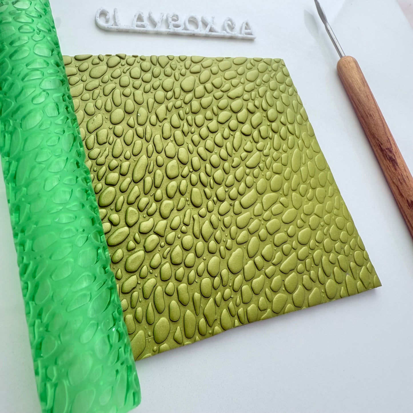 Pebble Texture Roller for Polymer Clay – 3D Printed Clay Tool