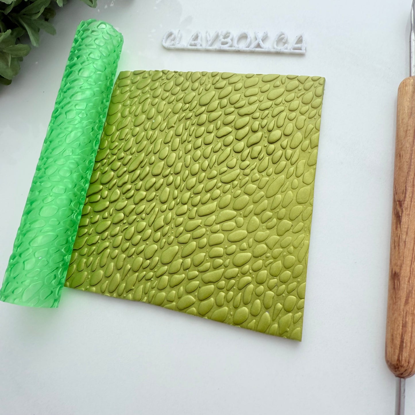 Pebble Texture Roller for Polymer Clay – 3D Printed Clay Tool