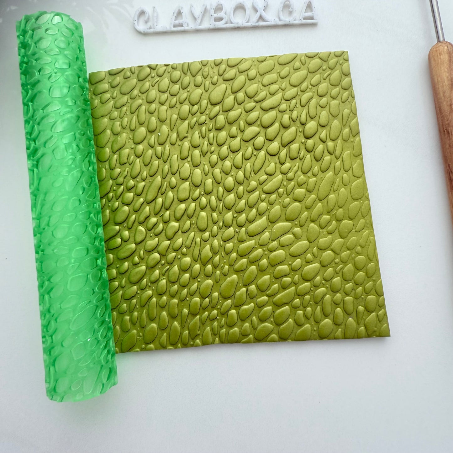 Pebble Texture Roller for Polymer Clay – 3D Printed Clay Tool