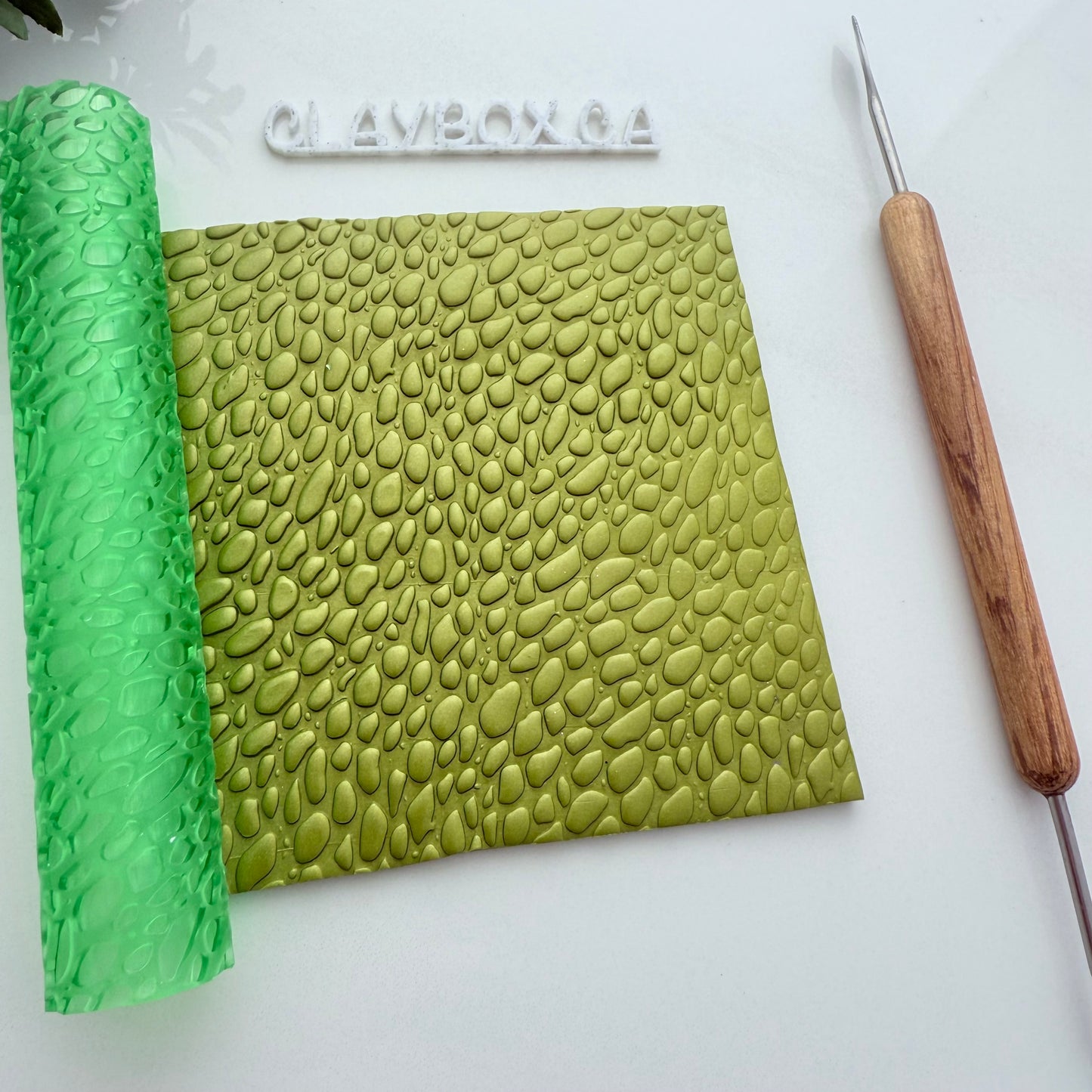 Pebble Texture Roller for Polymer Clay – 3D Printed Clay Tool