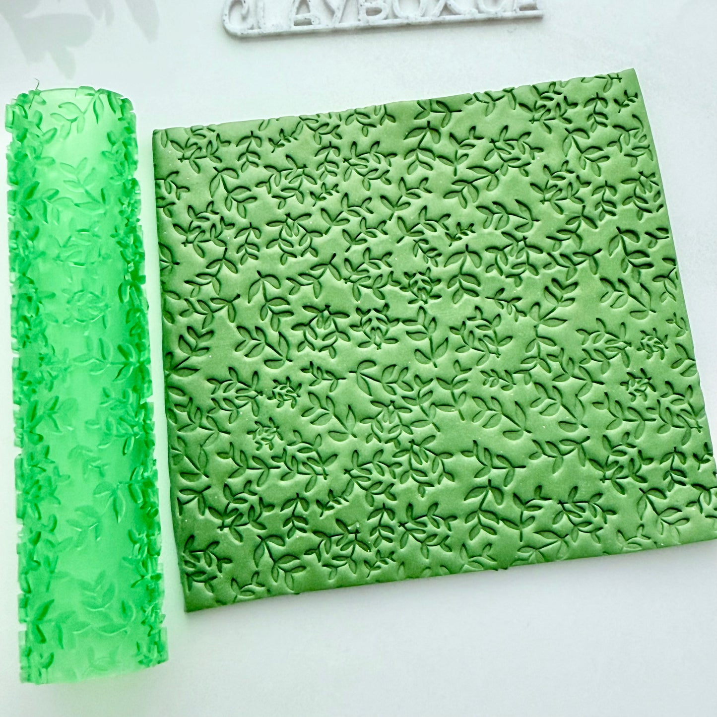 Hedgerow Texture Roller for Polymer Clay – 3D Printed Imprint Tool, 4" Tall