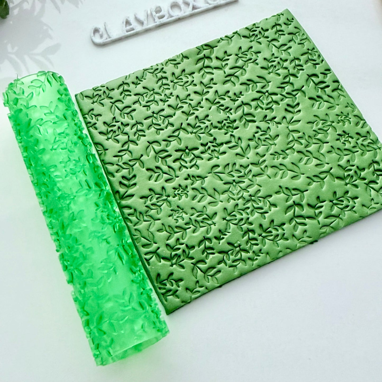 Hedgerow Texture Roller for Polymer Clay – 3D Printed Imprint Tool, 4" Tall