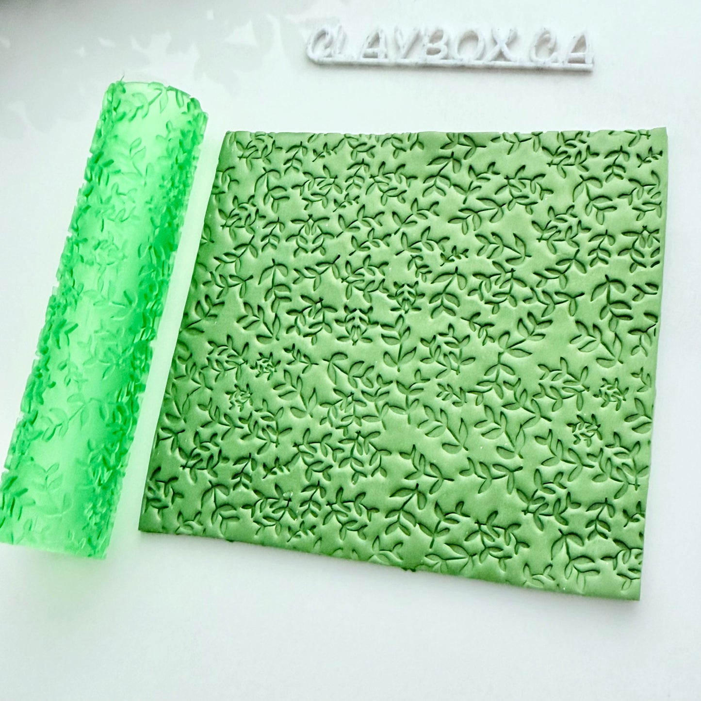 Hedgerow Texture Roller for Polymer Clay – 3D Printed Imprint Tool, 4" Tall