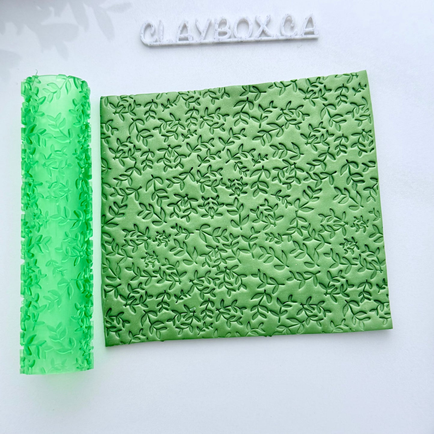 Hedgerow Texture Roller for Polymer Clay – 3D Printed Imprint Tool, 4" Tall