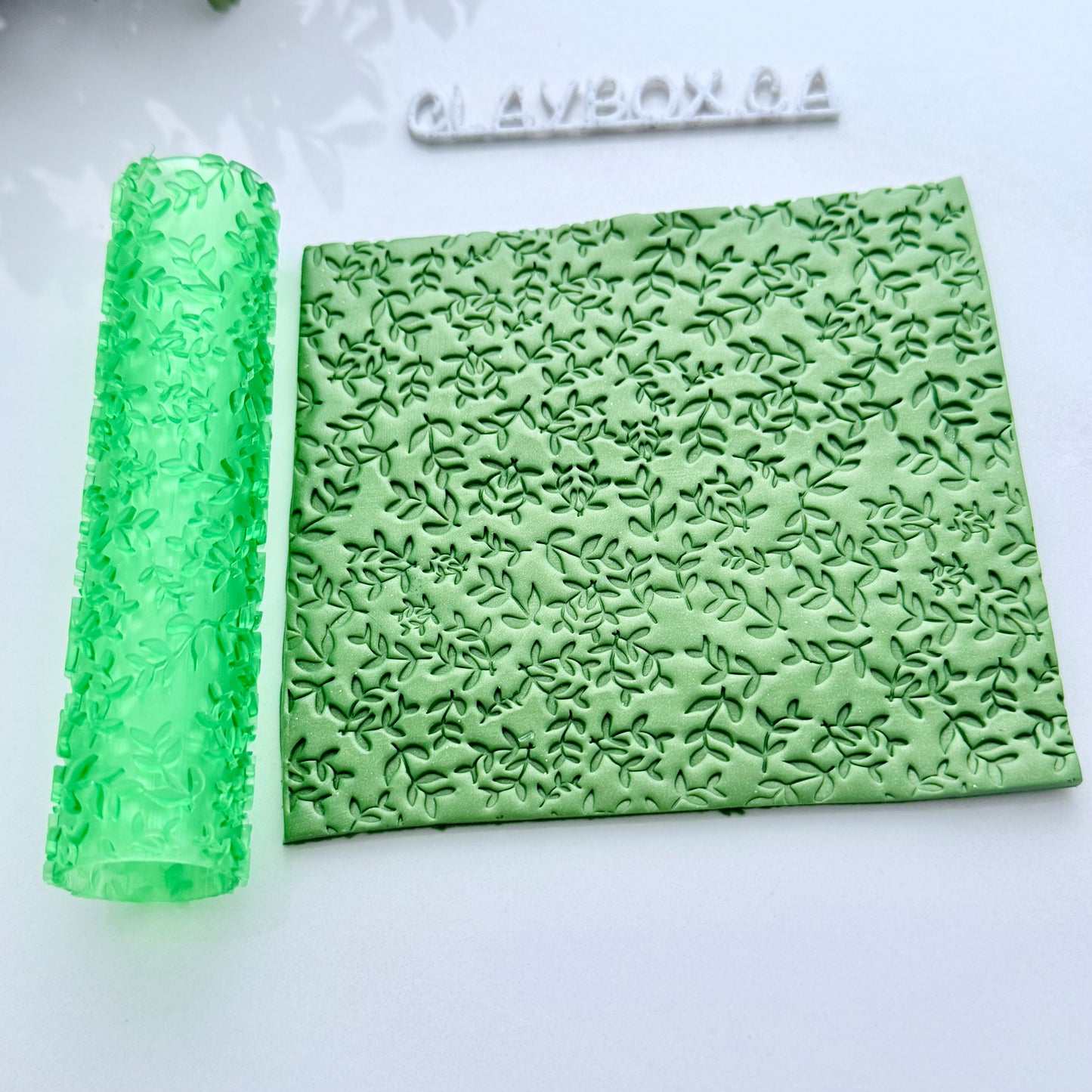 Hedgerow Texture Roller for Polymer Clay – 3D Printed Imprint Tool, 4" Tall