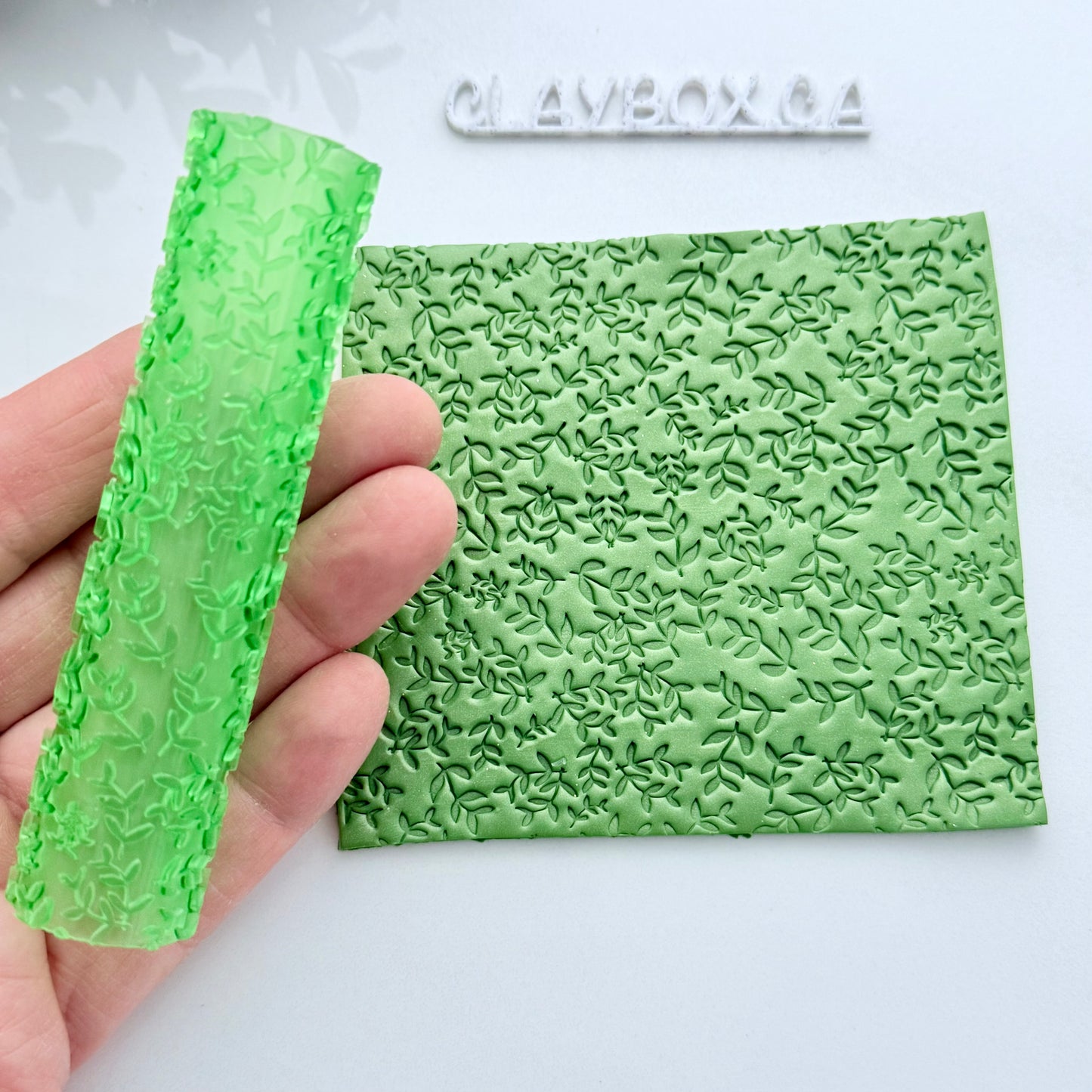 Hedgerow Texture Roller for Polymer Clay – 3D Printed Imprint Tool, 4" Tall