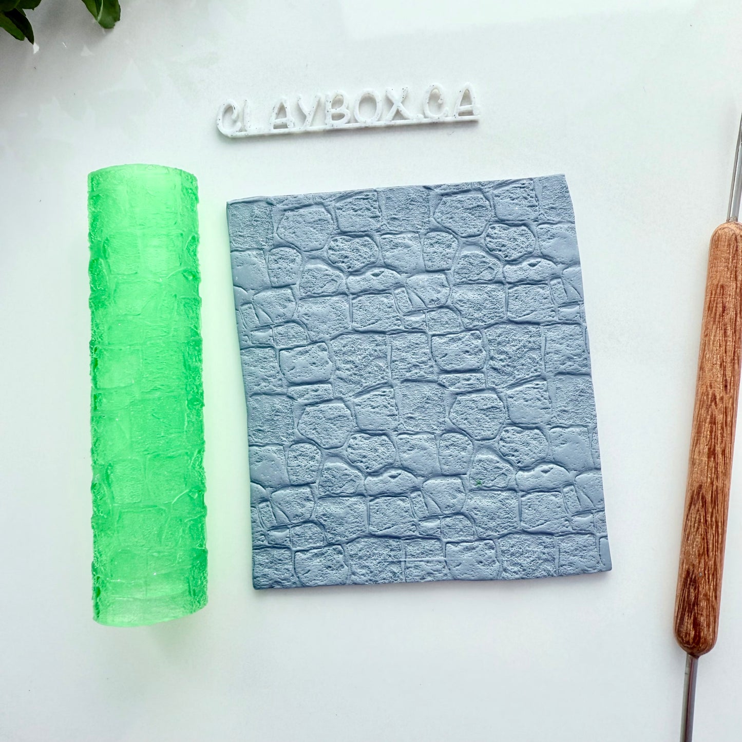 Rock Wall Texture Roller for Polymer Clay – 3D Printed Clay Roller