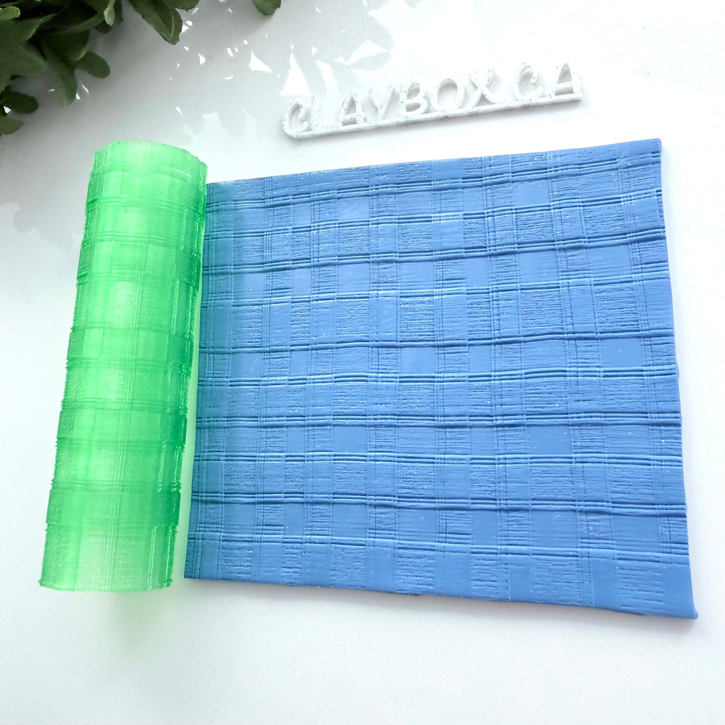 Plaid Texture Roller for Polymer Clay – 3D Printed Clay Roller