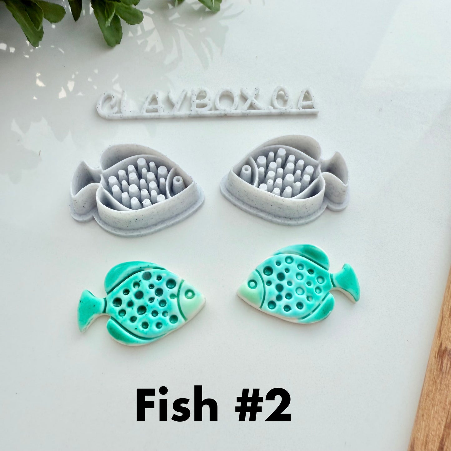 Fish Cutter Pair – 3D Printed Polymer Clay Cutters (6 Styles Available)