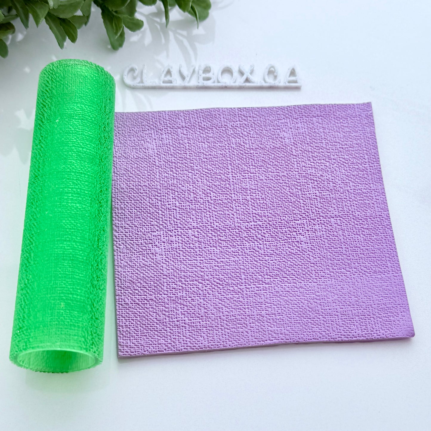 Muslin Texture Roller for Polymer Clay – 3D Printed Roller for Subtle Fabric Imprint