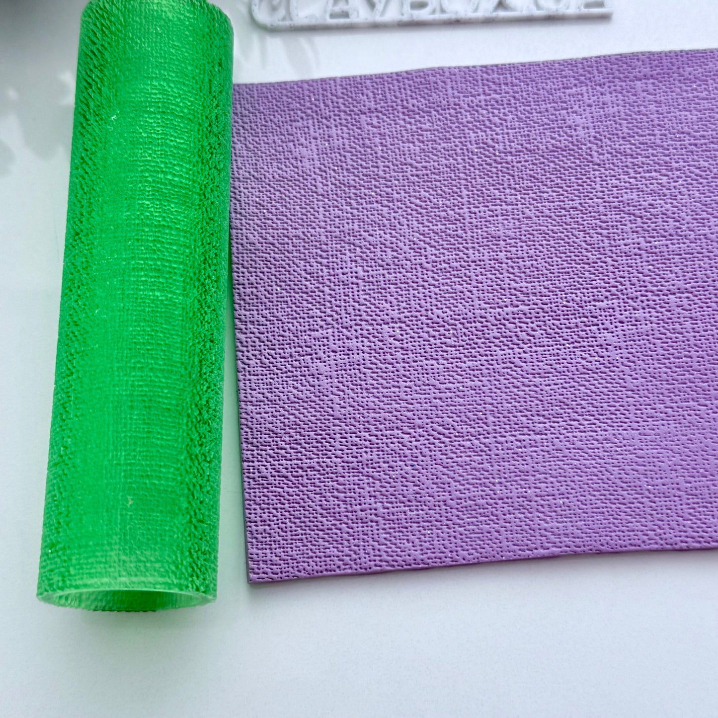 Muslin Texture Roller for Polymer Clay – 3D Printed Roller for Subtle Fabric Imprint