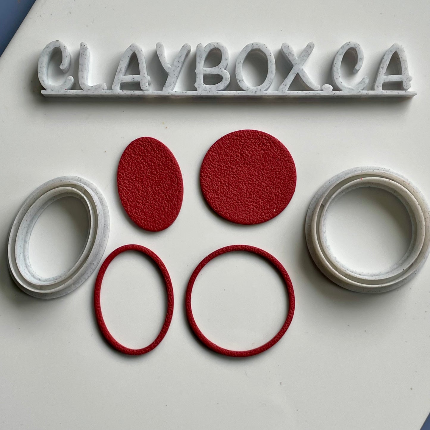 Skinny ovals donut set - made for use with polymer clay