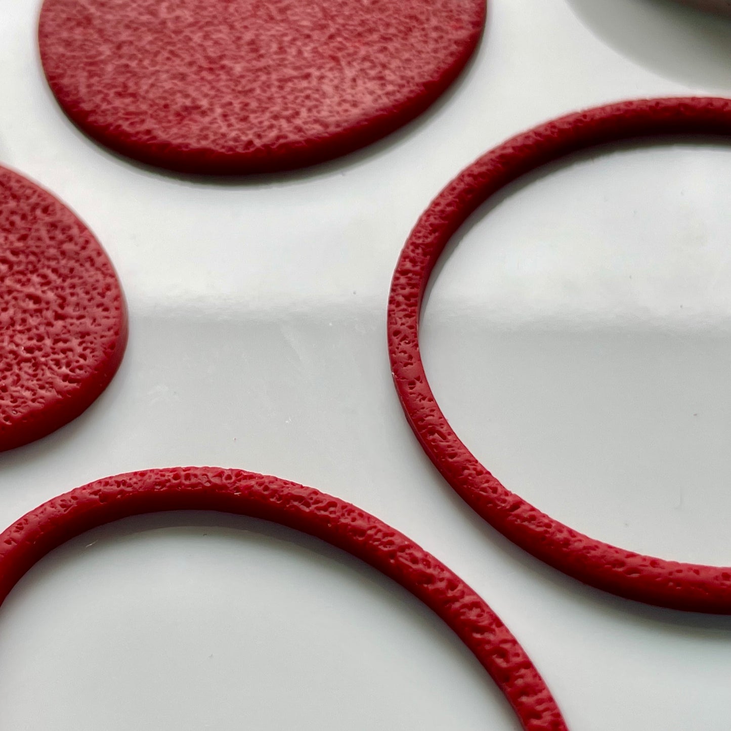 Skinny circles donut set - made for use with polymer clay