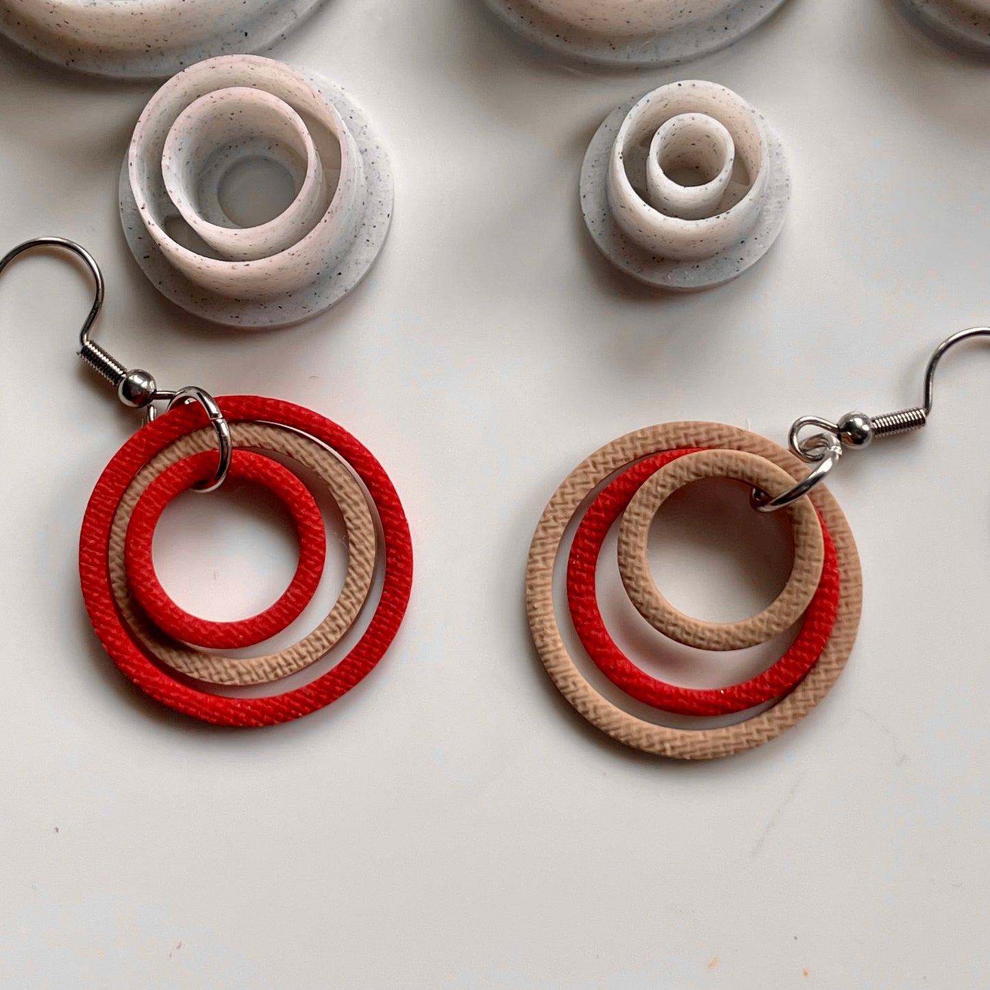 Skinny circles donut set - made for use with polymer clay