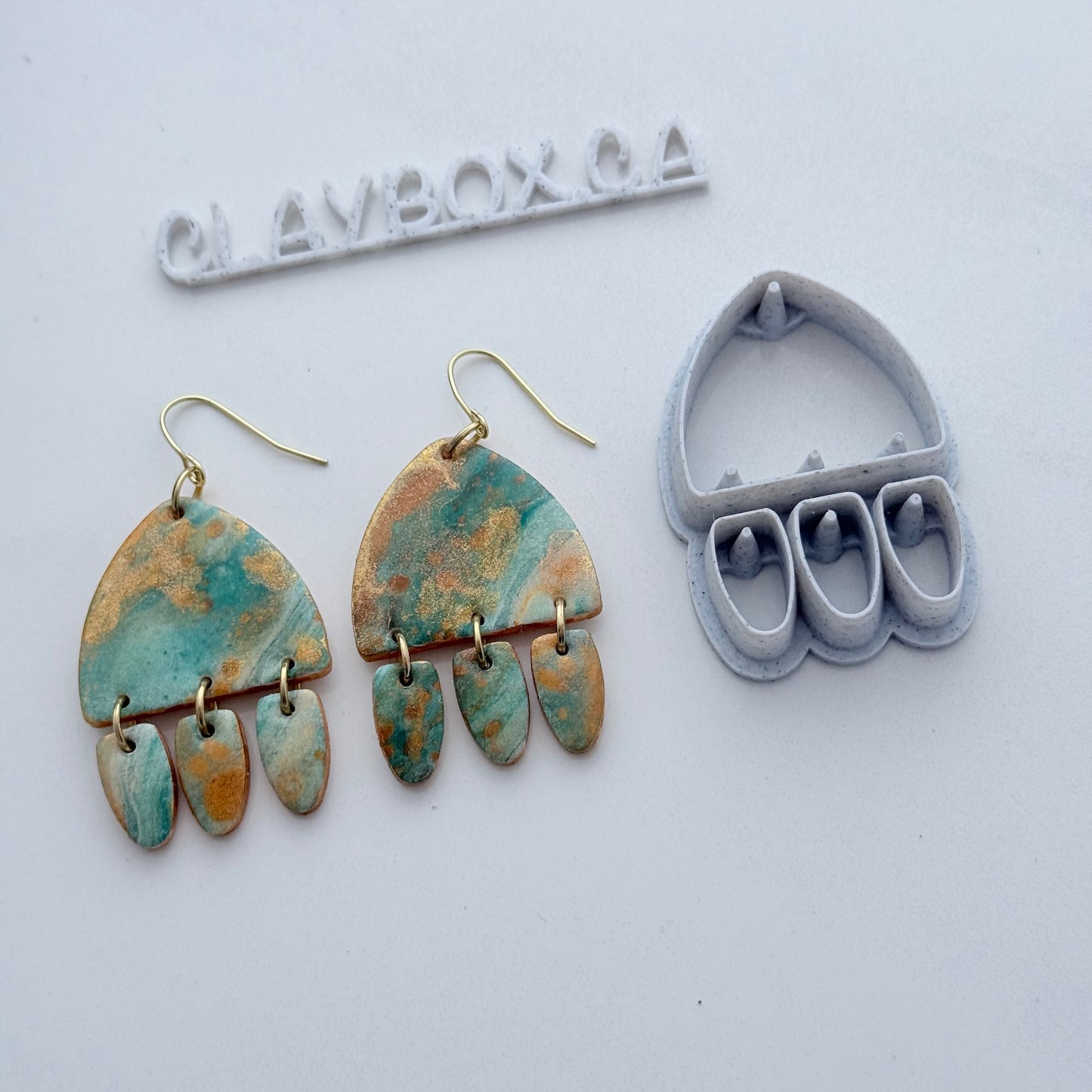 Teardrop Trio Arch Cutter – Multi Clay Cutter for Polymer Clay Earrings