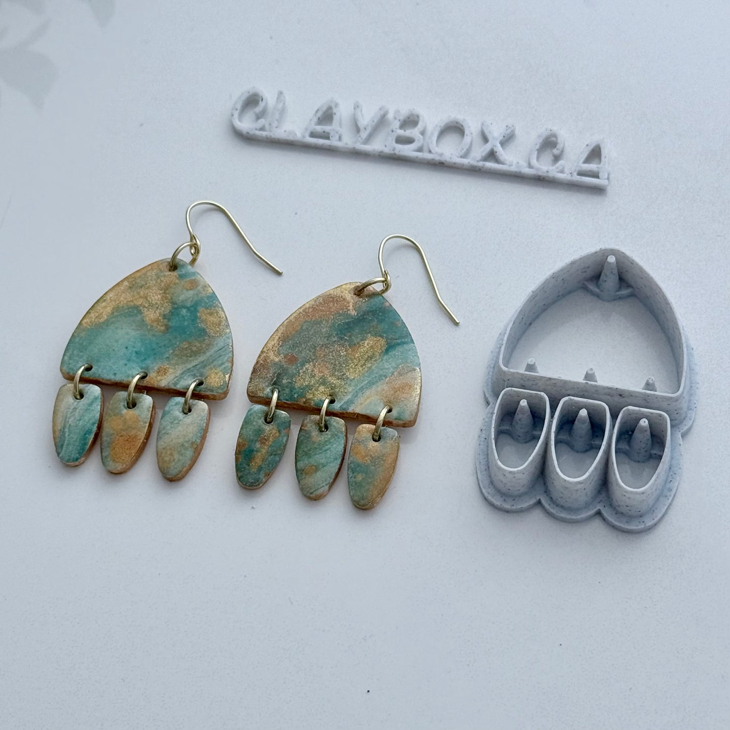 Teardrop Trio Arch Cutter – Multi Clay Cutter for Polymer Clay Earrings