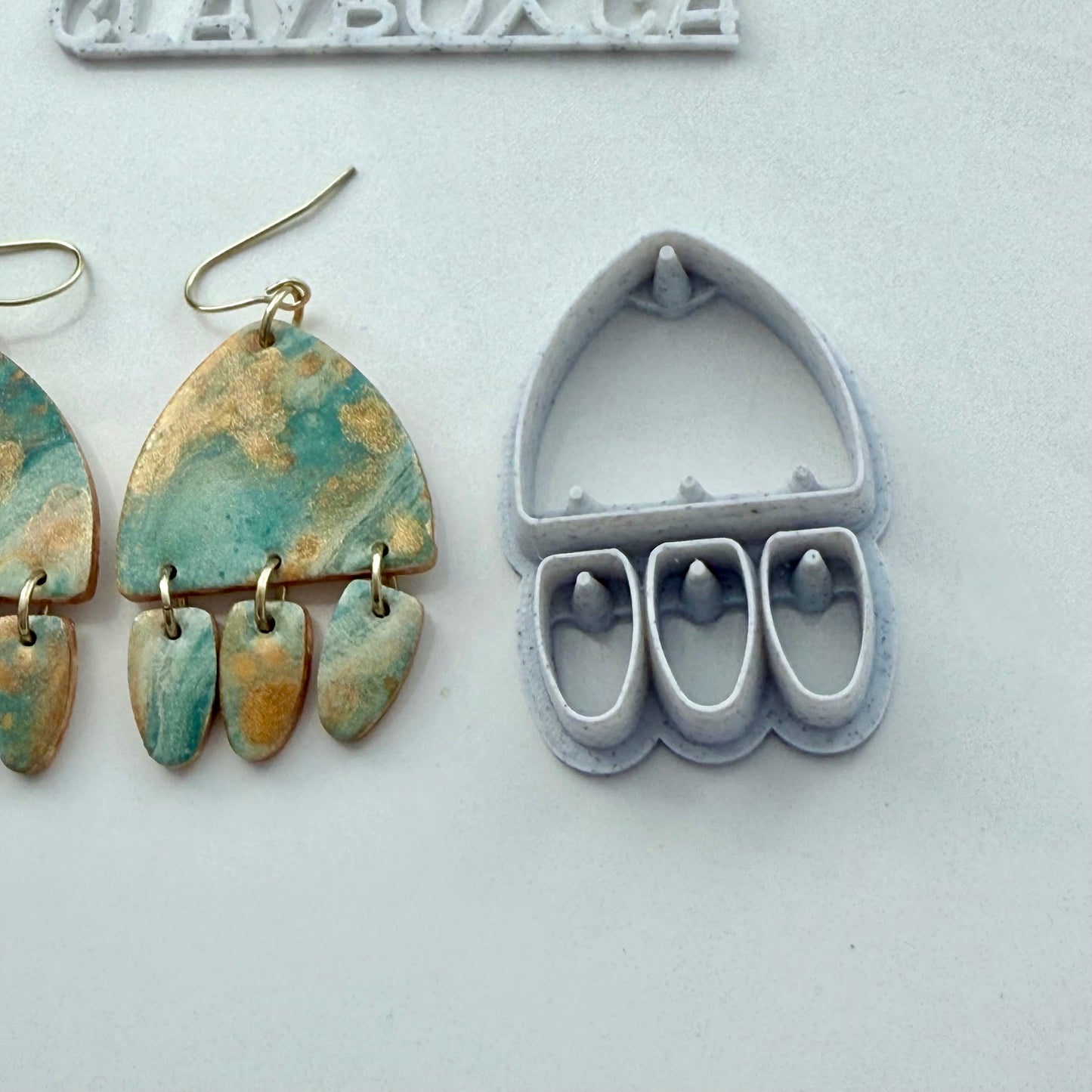 Teardrop Trio Arch Cutter – Multi Clay Cutter for Polymer Clay Earrings