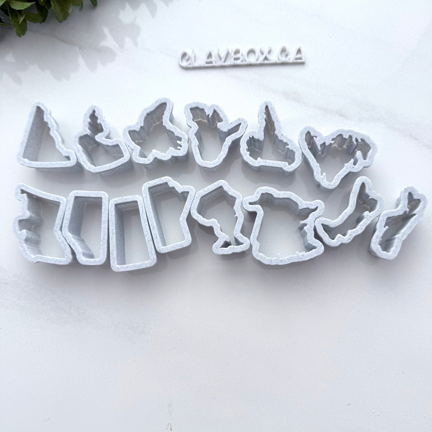 Canadian Province Polymer Clay Cutters – All Provinces & Territories – Canada Map Clay Cutters – Earring Cutters – Clay Box Supplies