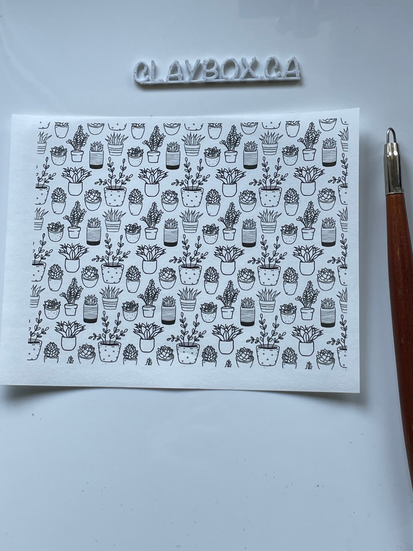 Various image transfers - for use with polymer clay