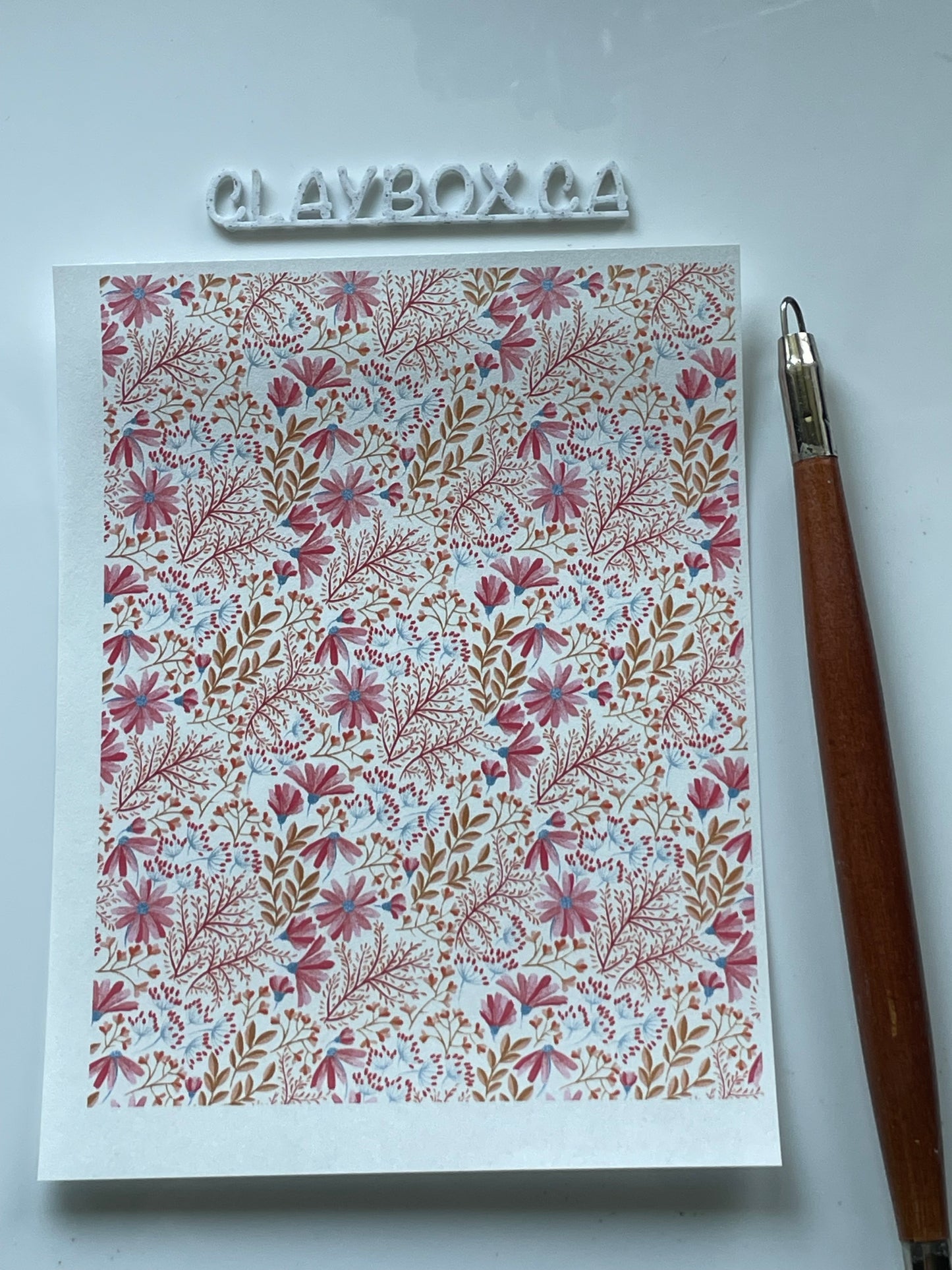 Various image transfers - for use with polymer clay