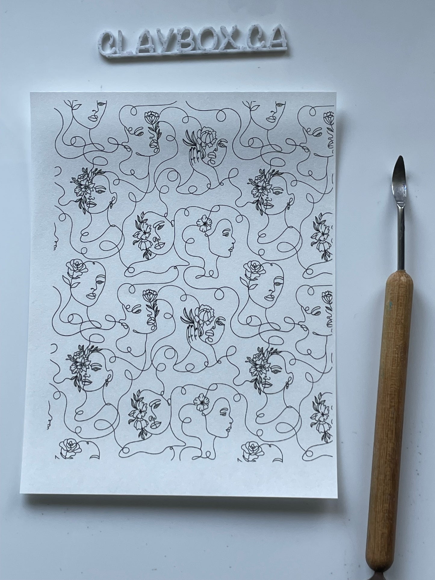 Various image transfers - for use with polymer clay