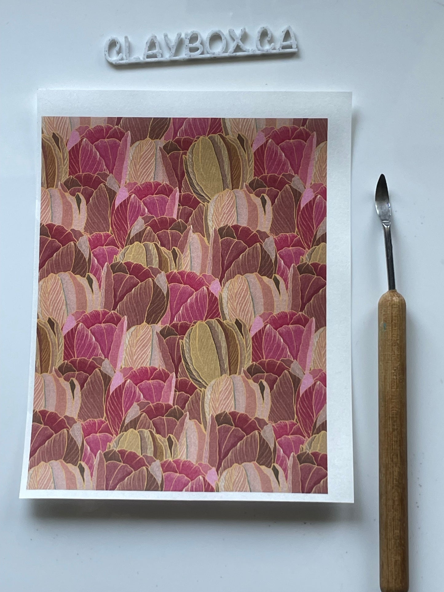 Various image transfers - for use with polymer clay