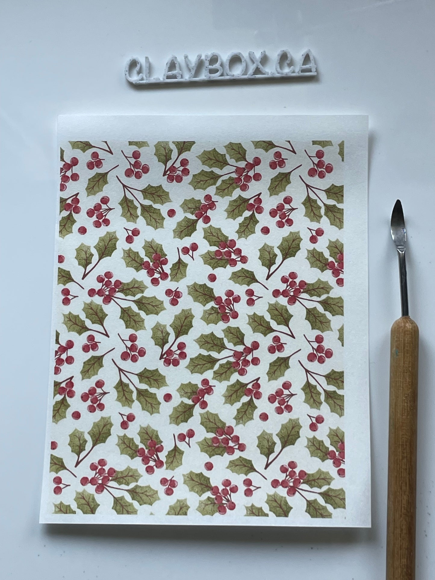 Various image transfers - for use with polymer clay