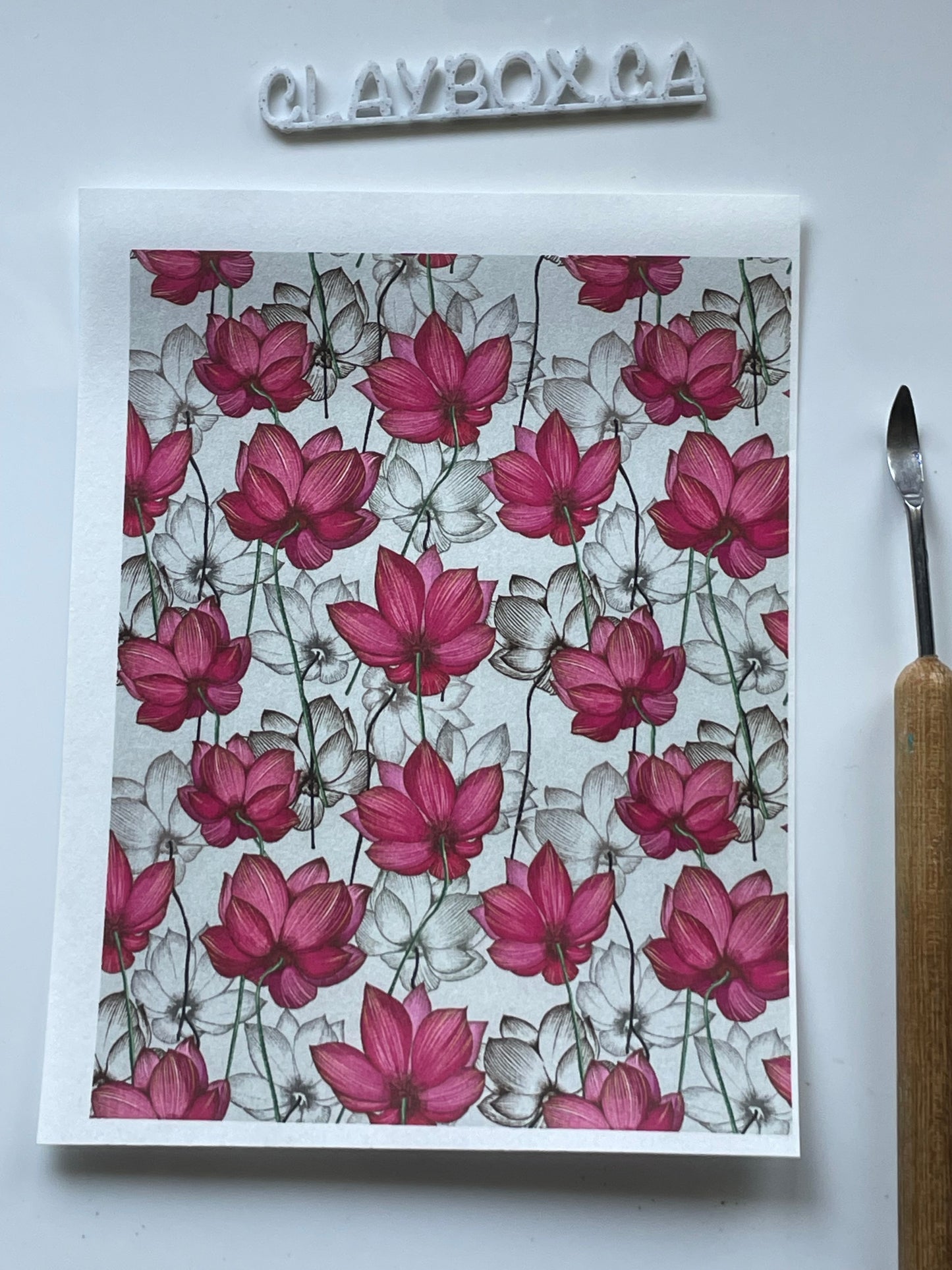 Various image transfers - for use with polymer clay