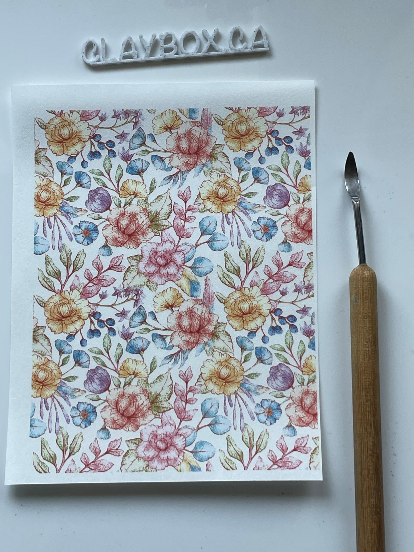 Various image transfers - for use with polymer clay