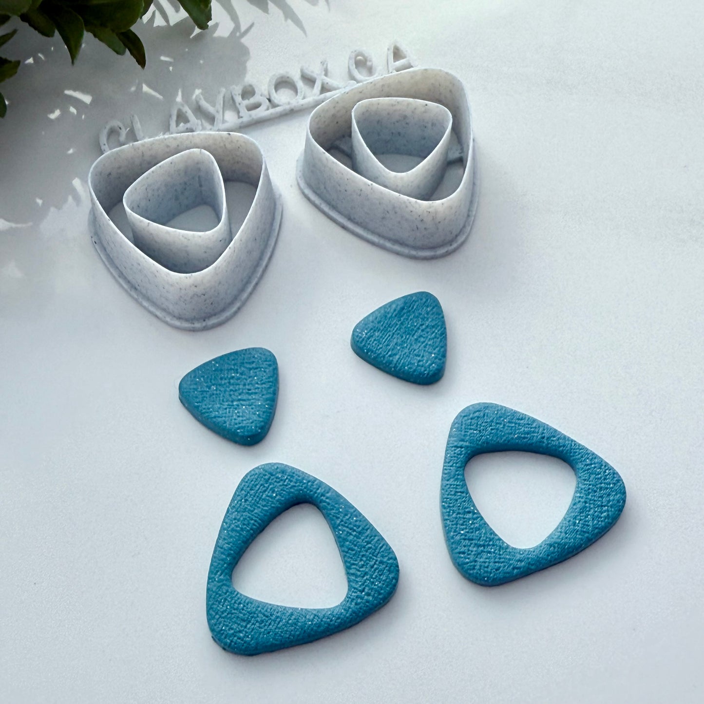 Twisted Triangle Donut Cutter Pair – Polymer Clay Jewelry Tools