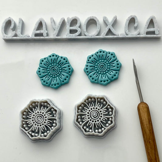 Henna flower cutter pair