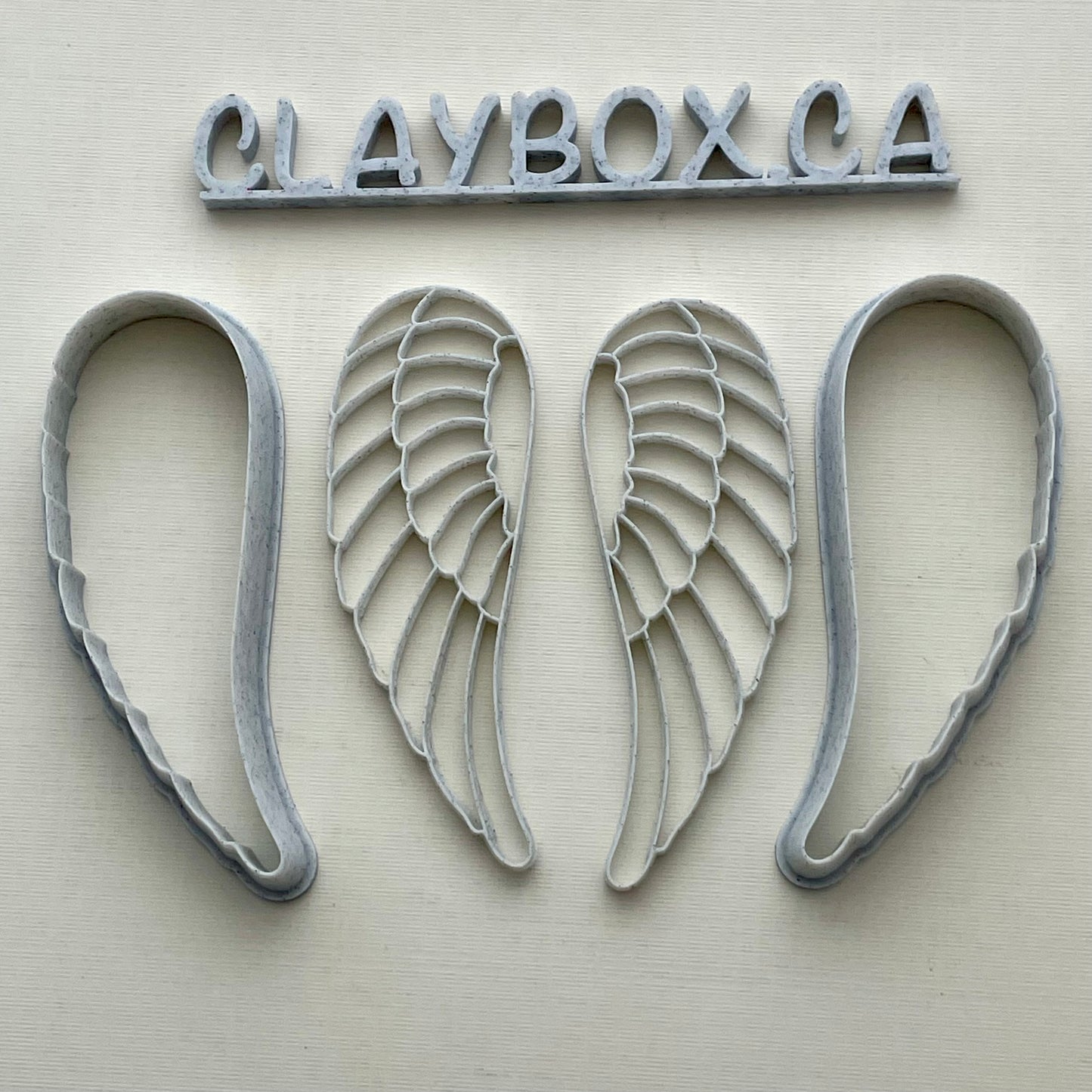 Angel wing stamps and matching cutters