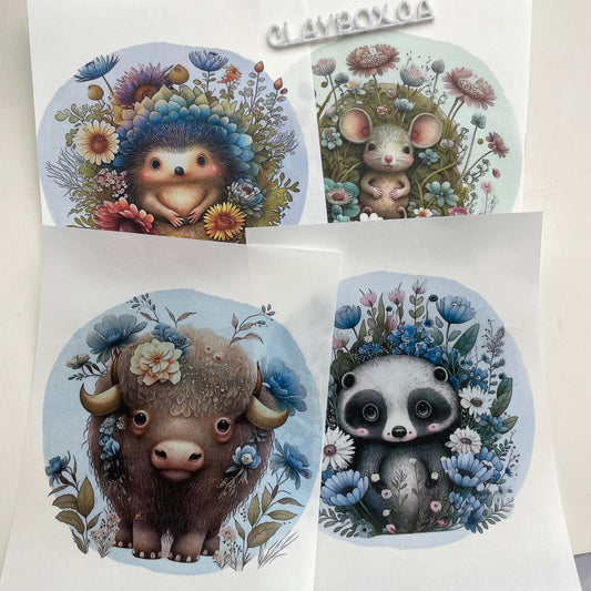 Image transfers - Woodland animals set 1