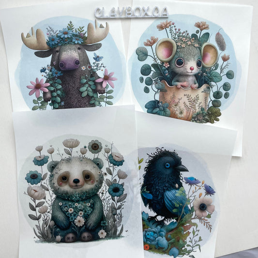 Image transfers - Woodland animals set 2