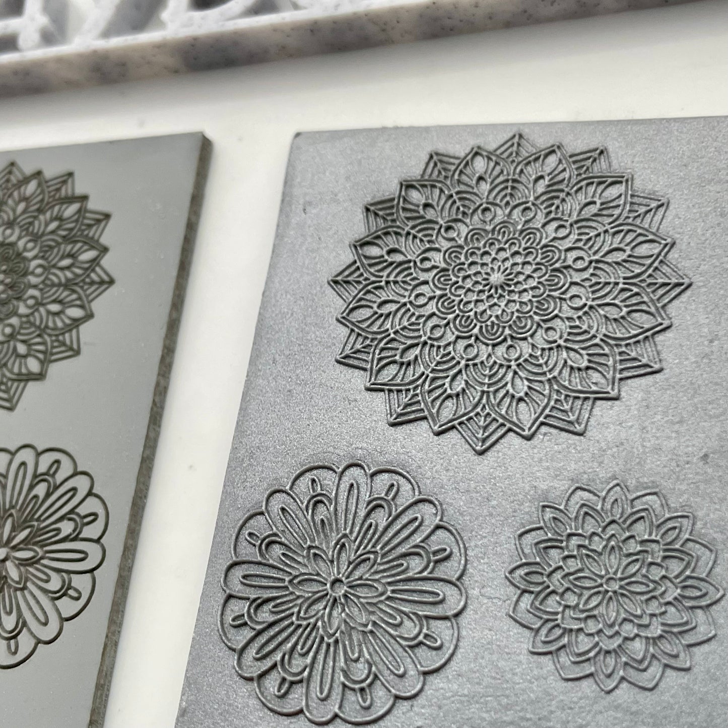 Mandala texture mat and matching cutters