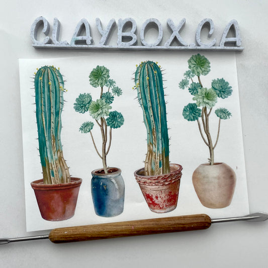 Image transfers - Tall cacti