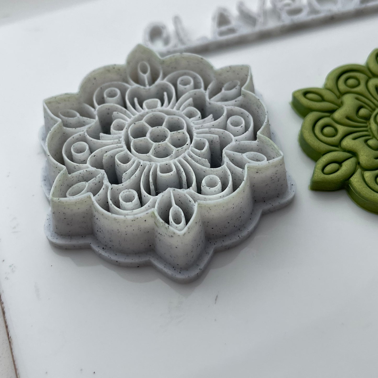 Henna mandala combined stamp/cutter