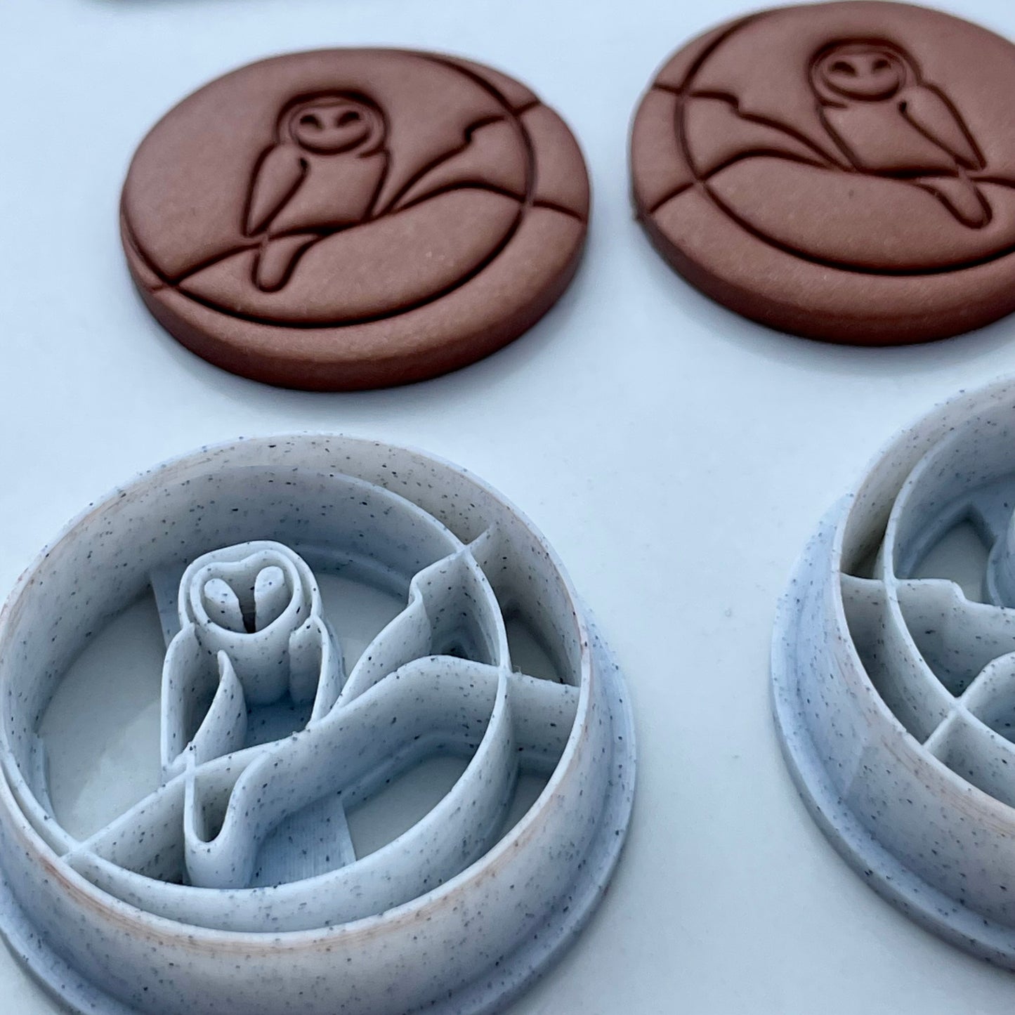 Owl and moon cutter pair