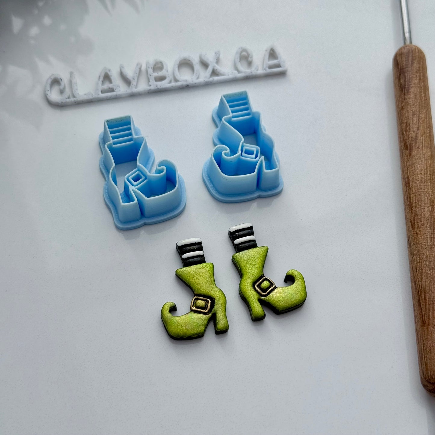 Wicked Witch Boots Cutter Pair – Polymer Clay Cutters – Left & Right Set – Tapered Edge for Sharp Cuts (Copy)