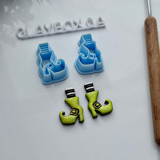 Wicked Witch Boots Cutter Pair – Polymer Clay Cutters – Left & Right Set – Tapered Edge for Sharp Cuts (Copy)