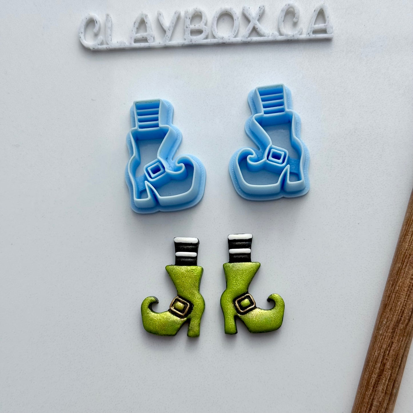 Wicked Witch Boots Cutter Pair – Polymer Clay Cutters – Left & Right Set – Tapered Edge for Sharp Cuts (Copy)