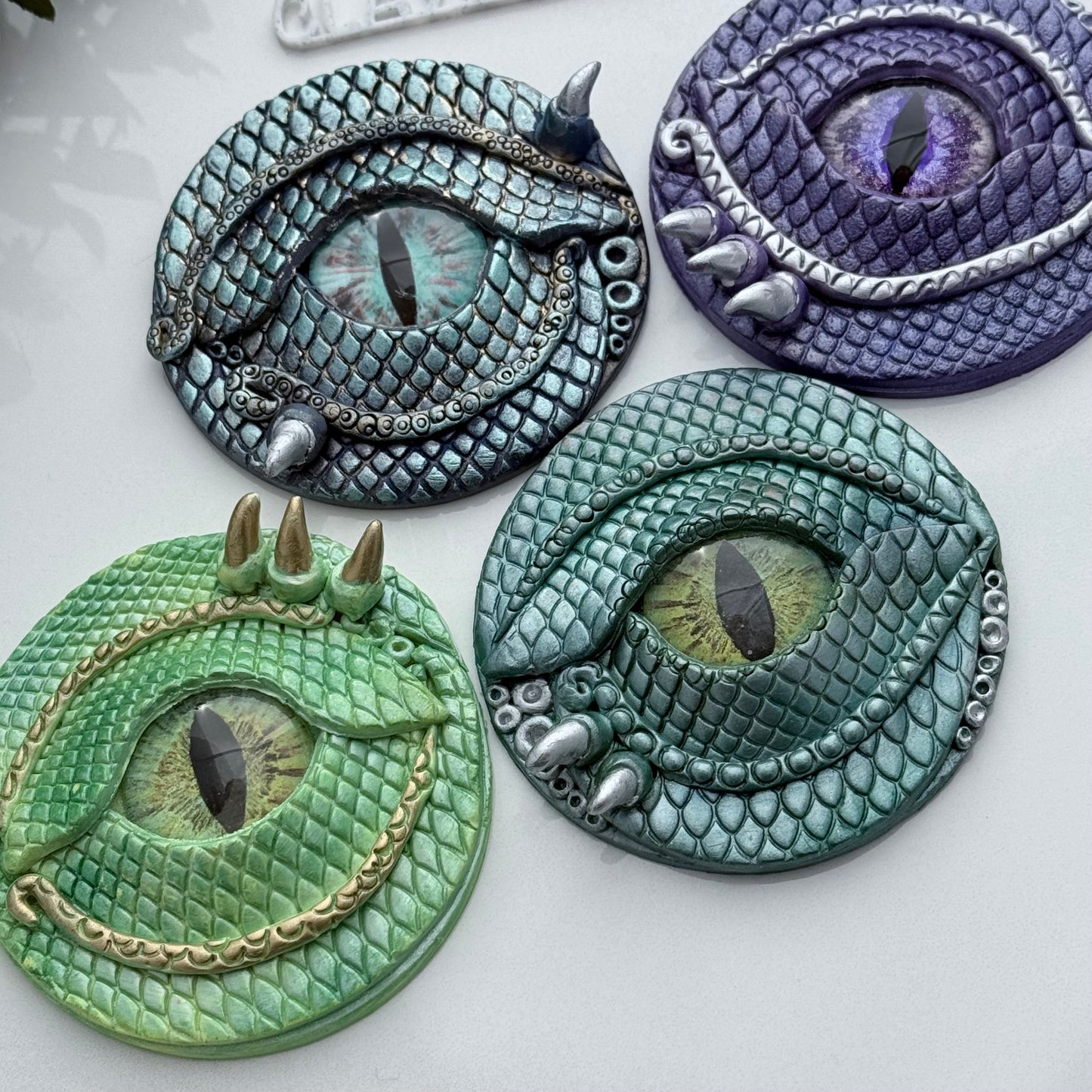 Dragon Eye Polymer Clay Cutter Set – 5 Size Options – Includes Cutters & Detail Stamps