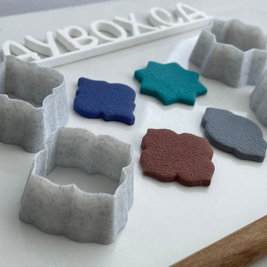 Moroccan shapes cutter set - made for polymer clay