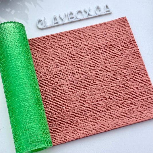 Tweed Texture Roller for Polymer Clay - Clay Roller for Crisp Fabric-Inspired Detail