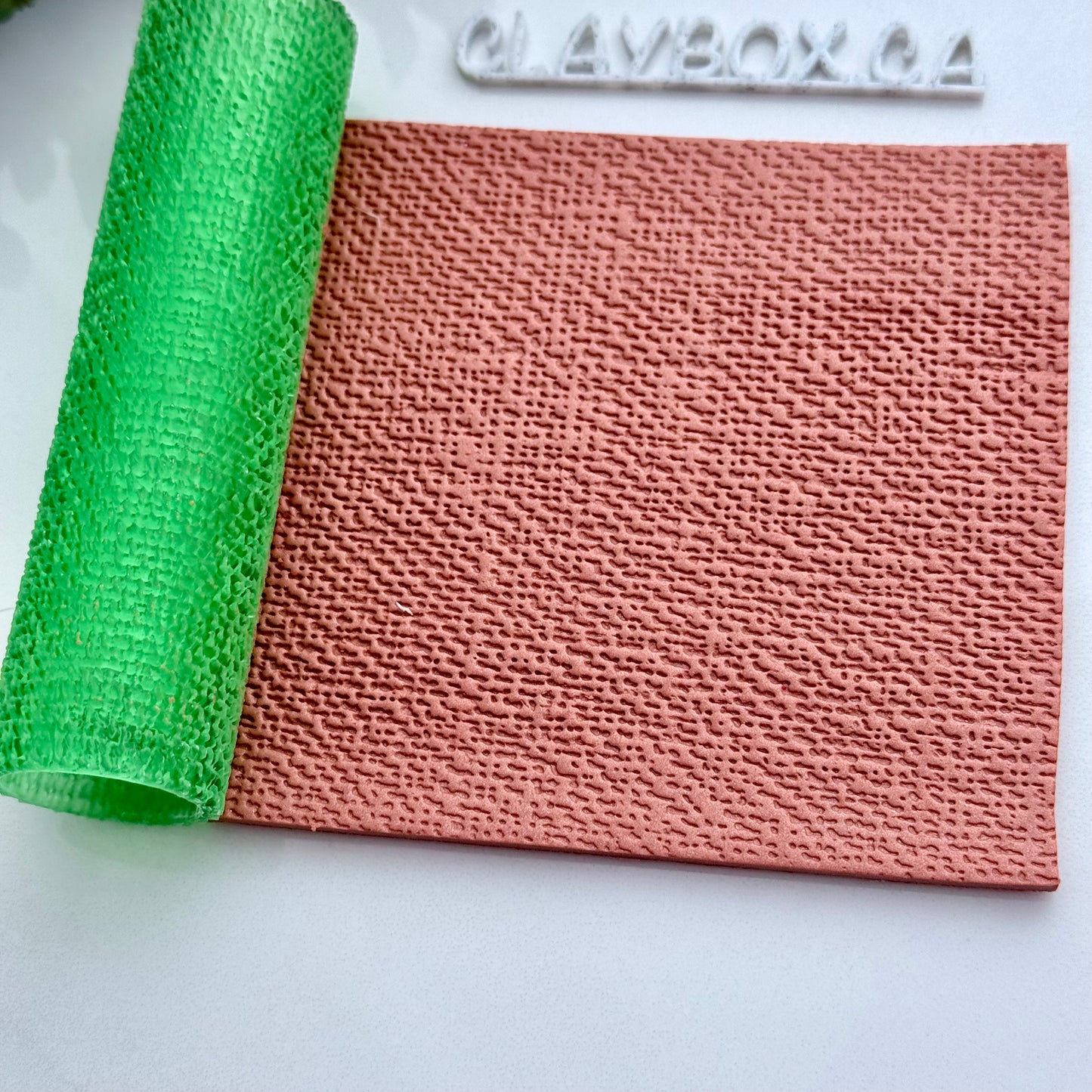 Tweed Texture Roller for Polymer Clay - Clay Roller for Crisp Fabric-Inspired Detail