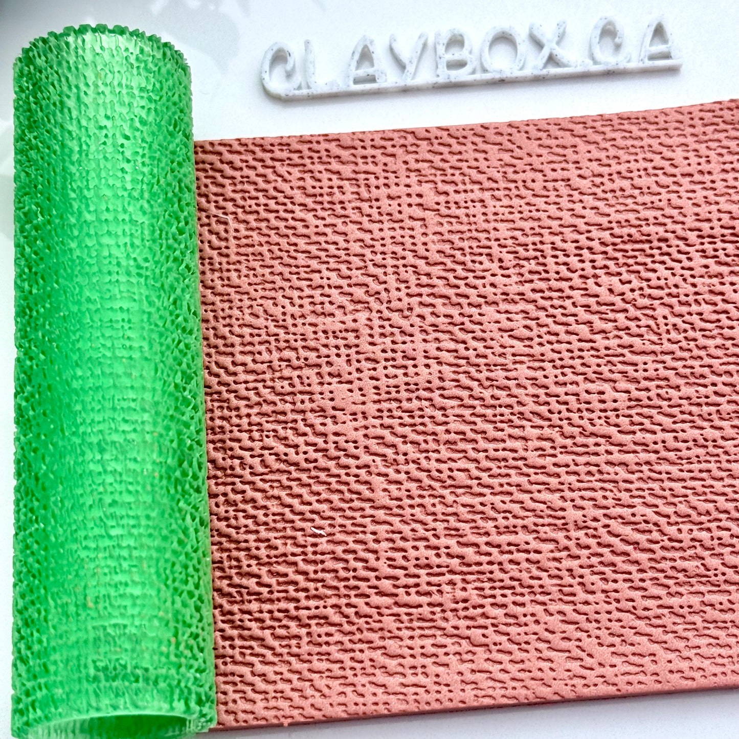 Tweed Texture Roller for Polymer Clay - Clay Roller for Crisp Fabric-Inspired Detail