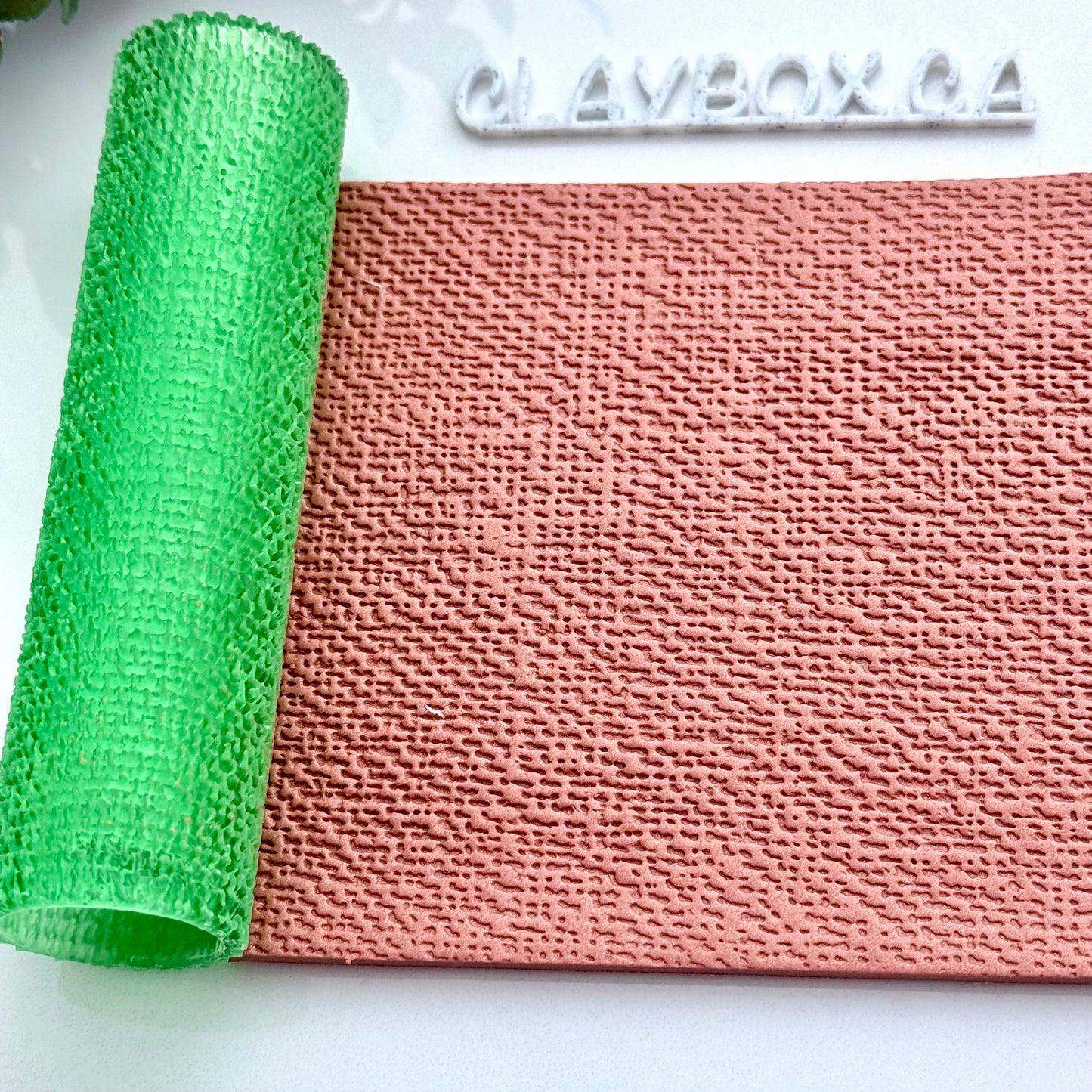 Tweed Texture Roller for Polymer Clay - Clay Roller for Crisp Fabric-Inspired Detail