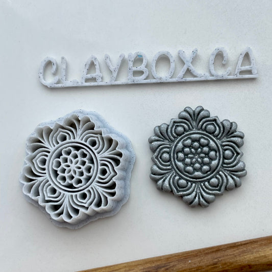 Henna mandala #3 combined stamp/cutter