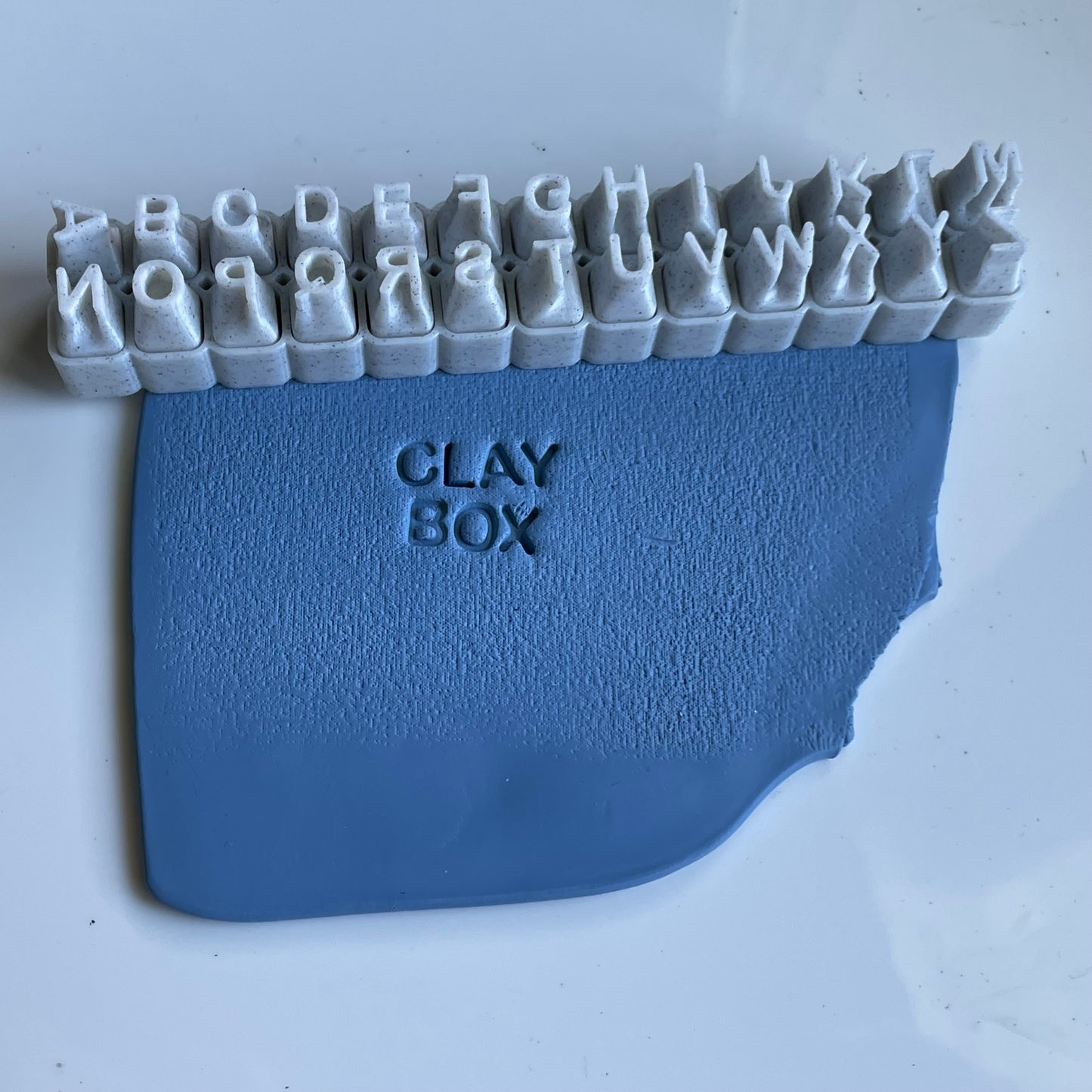 Uppercase alphabet stamp set