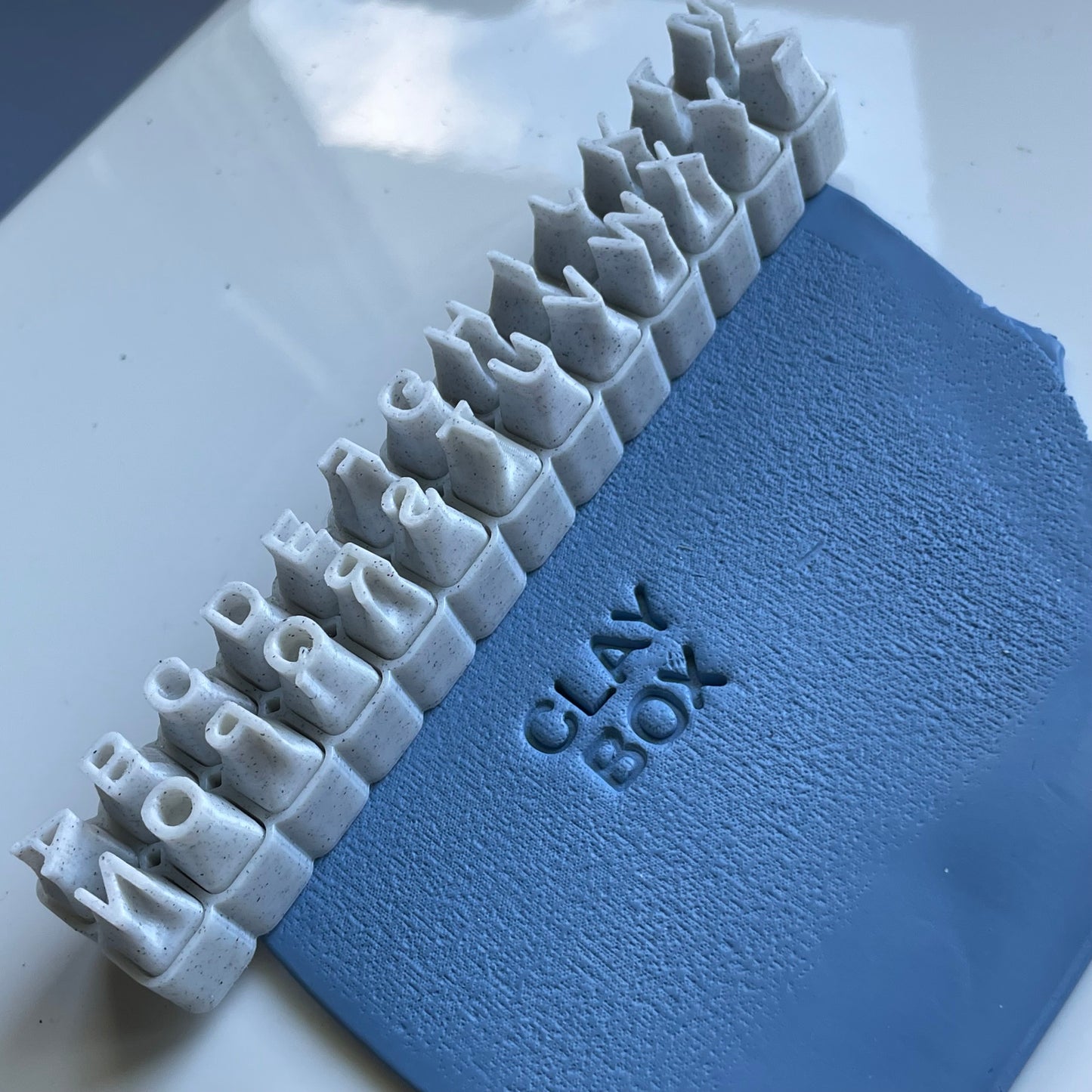 Uppercase alphabet stamp set